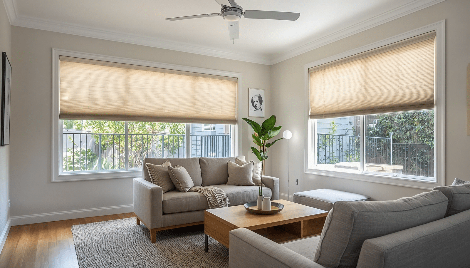 Child-safe blinds installed in a Brisbane family home by ShutterUp