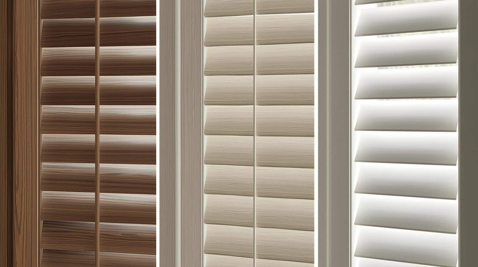 Comparison of timber, synthetic and hybrid plantation shutter materials for Brisbane homes