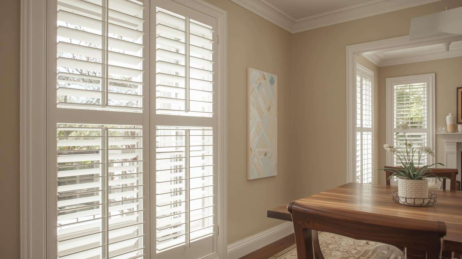 Professional installation of plantation shutters Brisbane home