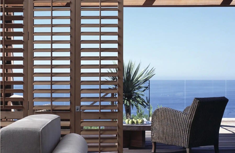 orman plantation shutters custom colour options showing paint finishes and timber stains available for Brisbane installations