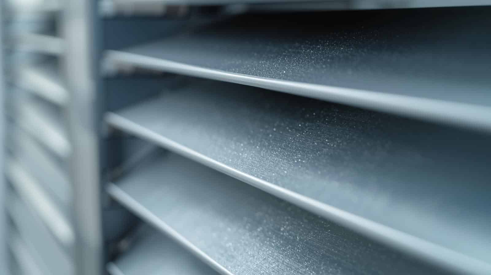 Adjustable aluminium louvre blades showing airflow control and ventilation options