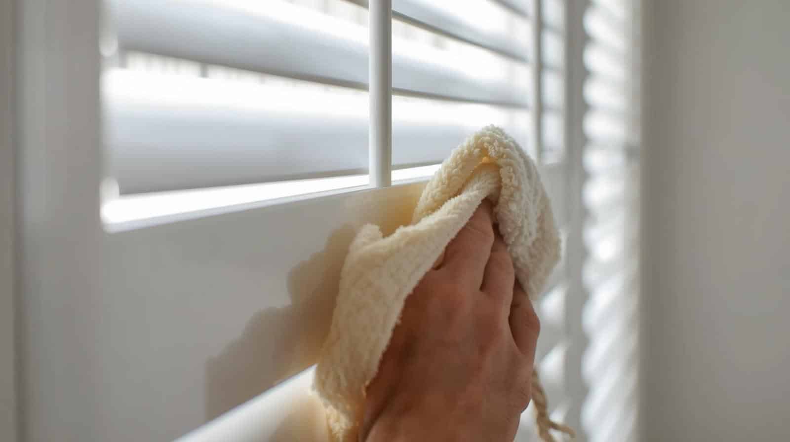 Proper technique for cleaning and maintaining plantation shutter louvre blades