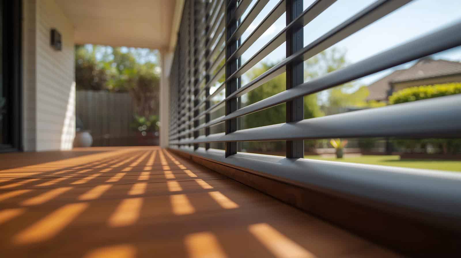 Brisbane family enjoying outdoor entertaining area with aluminium louvres installed